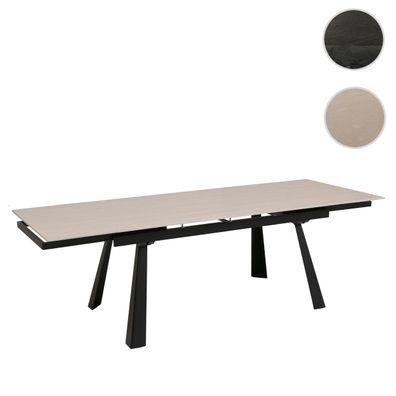 Esszimmertisch HWC-O59, Esstisch, Sinterstein ausziehbar 160-242x91cm