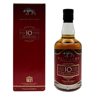 Wolfburn 10 Years Single Malt Scotch Whisky, 46% Vol. 0,7 l