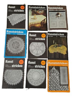 Konvolut - Kunststrickvorlagen