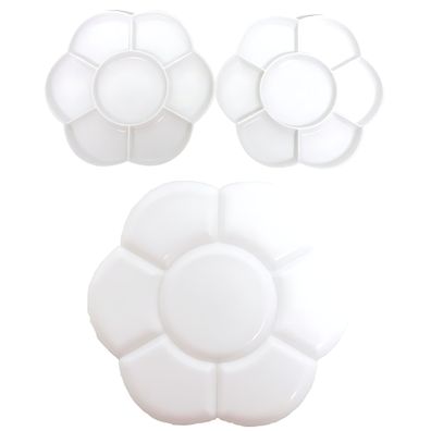 CMI Mischpalette Kunststoff Blumenform 2x7 Mischmulden