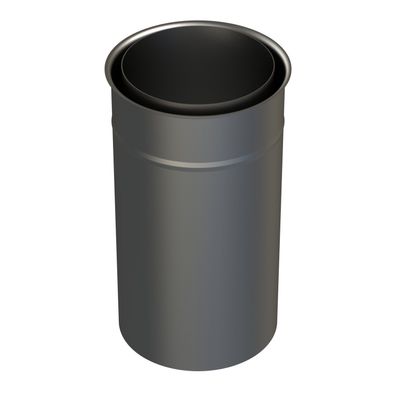 Thermia Doppelwandfutter für Ofenrohr Ø 150 mm, Stahl unbehandelt, Länge 300 mm