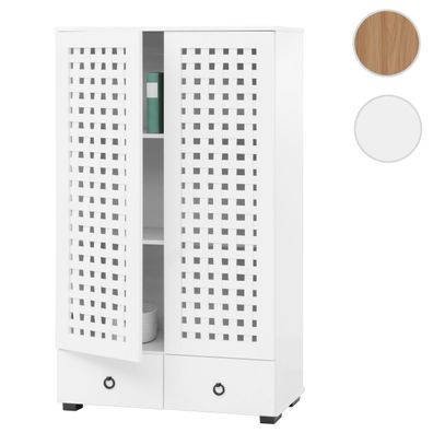 Schrank HWC-N87, Wohnzimmerschrank, 3D-Flecht-Design 2 Türen 2 Schubladen Soft-Close