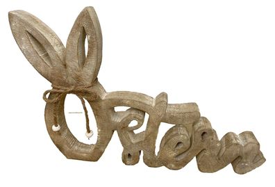 OSTERN Deko Dekoration Schriftzug Holz Mangoholz handmade MustHave