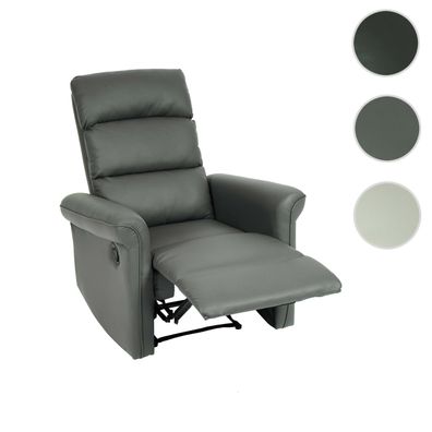 Fernsehsessel HWC-J96, Relaxsessel Sessel Liegesessel, verstellbar Kunstleder