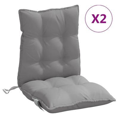 vidaXL Stuhlkissen 2er-Set Oxford Grau (30% Rabatt) – Guter Zustand