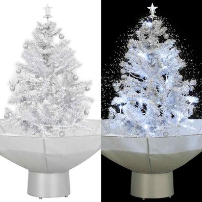 vidaXL Weihnachtsbaum mit Schneefall, LED & Schirmfuß, 75cm – 30% Rabatt!