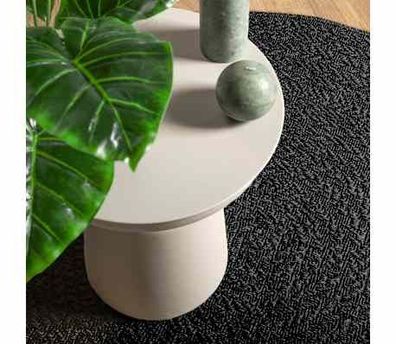 vidaXL Teppich ZIZUR Innen & Außen Ø 160 cm Anthrazit - 30% Rabatt!