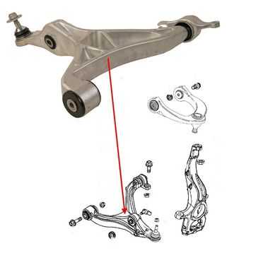 Querlenker VA unten links Grand Cherokee Bj:16-21, Durango Bj:18-24