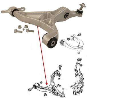 Querlenker VA unten rechts Grand Cherokee Bj:16-21, Durango Bj:18-24