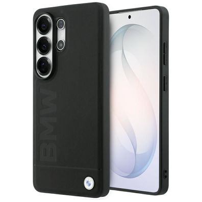 BMW Hülle Galaxy S26 Ultra Echtleder schwarz geprägt MagSafe Logo Metall