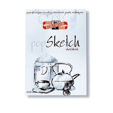 KOH Sketchblock A4 - weiß 110 g/m² 20 Blatt