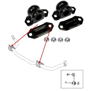 Stabilisatorbuchen Set VA 39mm Jeep Grand Cherokee, Dodge Durango Bj:16-24