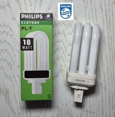 Philips Master PL-T 18W 840 Kaltweiß Cool White Kompaktlampe GX24d-2 2 Pin