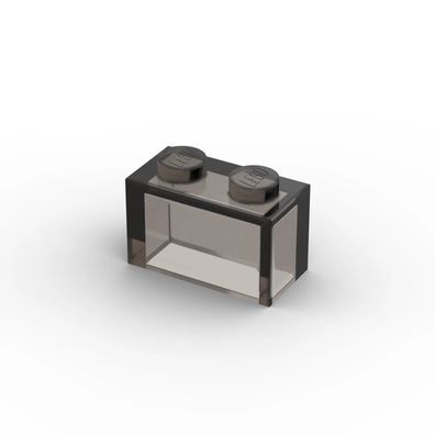 Lego Basic Stein 1x2 bricks 3065 transparent braun