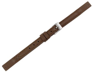 Minott > Uhrenarmband braun Kalbsleder Splint Anstoß Ton in Ton Naht