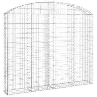 vidaXL Gewölbter Gabionenzaun 200x30x160/180 cm – Jetzt 30% Rabatt!