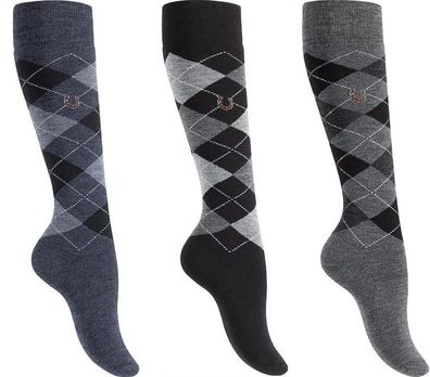 Neu 3 Paar Damen Thermo Reitstrümpfe Kniestrümpfe Mädchen Reitsocken One Size 36 - 41