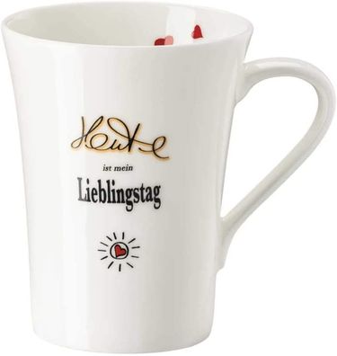 Hutschenreuther My Mug Collection Worte - Lieblingstag Becher mit Henkel Bone