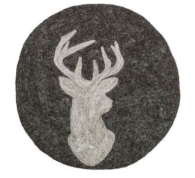 Cilio Untersetzer schwarz LANA Hirsch 470529