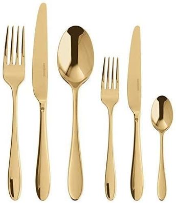 Sambonet Velvet Edelstahl/PVD Gold Besteck 36tlg. Vh. S0196-S00017-S0044 52712G83