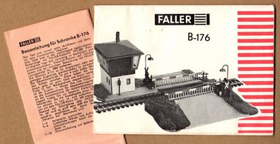 Faller H0 Anleitung Bauanleitung Text & Bild B-176 Bahnübergang elektrisch