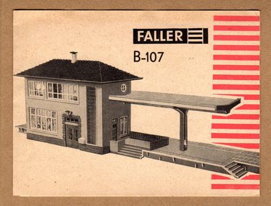 Faller H0 Anleitung Bauanleitung Bild Anleitung B-107 Bahnhof Neukirch