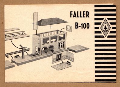 Faller H0 Anleitung Bauanleitung Bild Anleitung B-100 Grosses Bahnhof-Set Neukirch