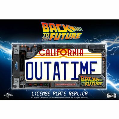 Zurück in die Zukunft Replik 1/1 ´Outatime´ DeLorean Nummernschild