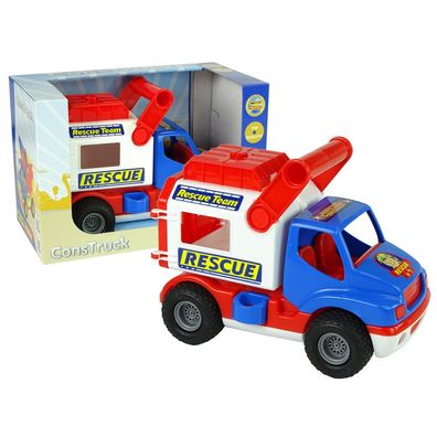 Blauer und weißer Polesie ConsTruck Rettungswagen 41937