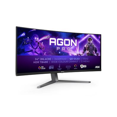 AOC AGON PRO AG346UCD - OLED-Monitor - gebogen - 86.36 cm (34") - HDR