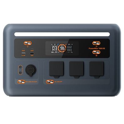 Oscal PowerMax 1800 SE 1024Wh 1800W Tragbare Powerstation, Schwarz