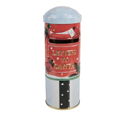 Clayre & Eef Spardosen Briefkasten Ø 6x16 cm Rot Metall (Gr. Ø 6x16 cm)