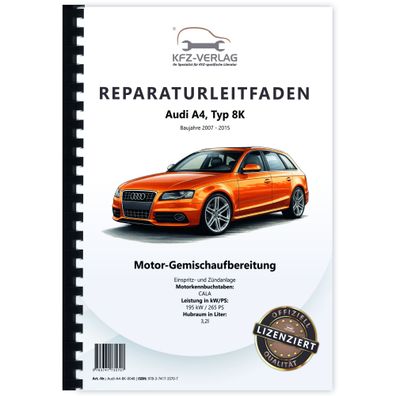 Audi A4 Typ 8K 2007-2015 Simos Einspritz- Zündanlage 265 PS Reparaturanleitung