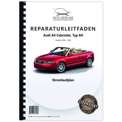 Audi A4 Cabriolet (02-09) Schaltplan Stromlaufplan Verkabelung Elektrik Pläne