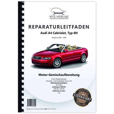 Audi A4 Cabriolet (02-09) 6-Zyl. Simos Einspritz- Zündanlage Reparaturanleitung