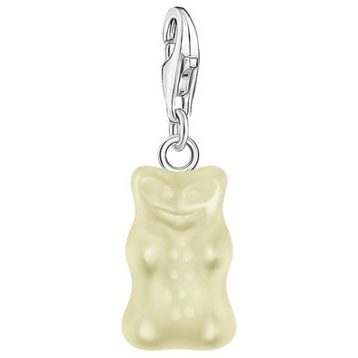 Thomas Sabo - 2187-017-14 - Charm-Anhänger - 925er Silber - Damen - Goldbär weiß