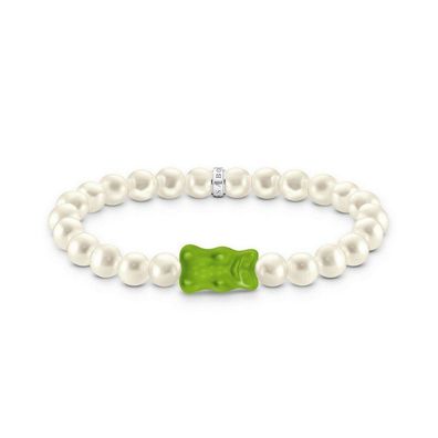 Thomas Sabo - A2154-017-6 - Armband - 925er Silber - Damen - Goldbär grün