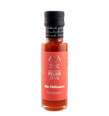 Bio-Chilisauce „Pur Habanero“ Schärfegrad 8 von 12