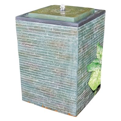 Granimex Kodai Polystone Wassersäule mit Pumpe und LED-Beleuchtung Wasserspiel 55x36