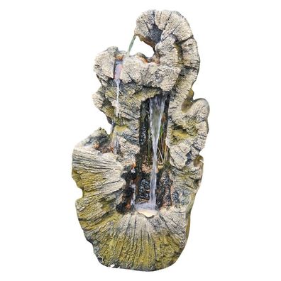 Granimex Mimjiko Polystone Wasserfall mit LED-Beleuchtung Zierbrunnen Wasserspiel 10