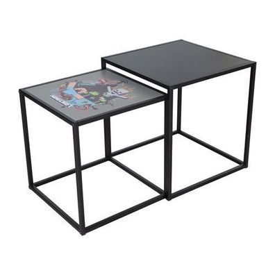 Minecraft - Beistelltische, 2er Set, Nachttische, Gaming Möbel