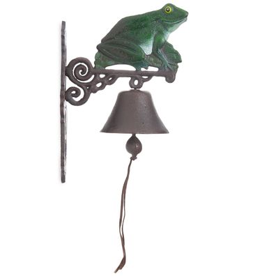 Moritz Deko Glocke Frosch 57 x 14 x 25 cm I Wandglocke I Glocke Haustür I zum Aufhäng