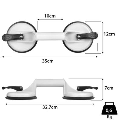 3 Stück Moritz Glasheber Vakuumheber Vakuumsauger Saugheber Glassauger bis 100KG