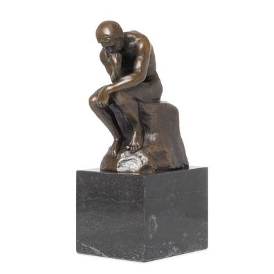 Moritz Bronzefigur Der Denker Höhe 20 cm 2,1 kg Skulptur Statue Antik