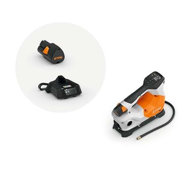 Stihl Akku-Kompressor KOA 20, AS-System mit 1 Akku AS2 und Ladegerät AL 101