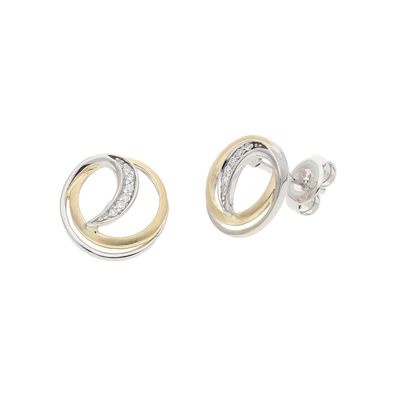Ohrstecker Gold und Weißgold 585 Brillanten JL10-06-3496 JuwelmaLux