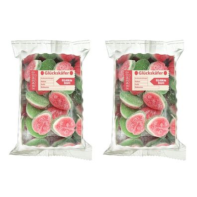 Glückskäfer aus Schaumzucker 2er-Set, vegan