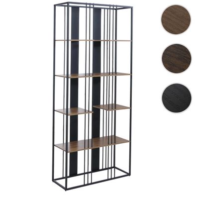 Regal HWC-P12, Bücherschrank Hochschrank, Industrial Metall MVG 180x80x31cm