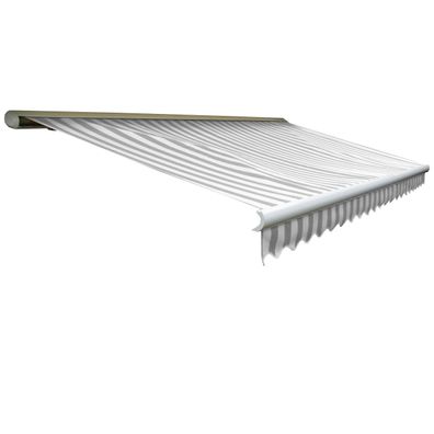 Elektrische Kassetten-Markise T123, Vollkassette Volant 4,5x3m