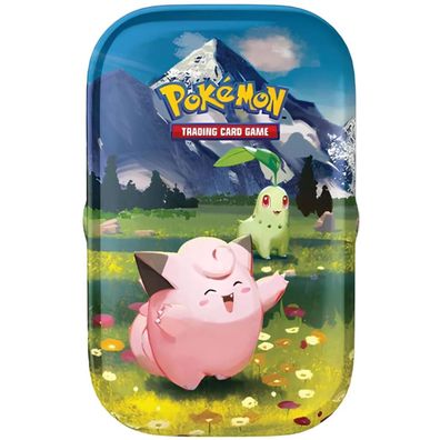 Mega-Entwicklung Erhabene Helden Piepi & Endivie Mini Tin (deutsch) Pokemon TCG